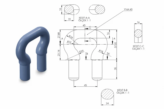 TEKNİK RESİM ÇALIŞMASI